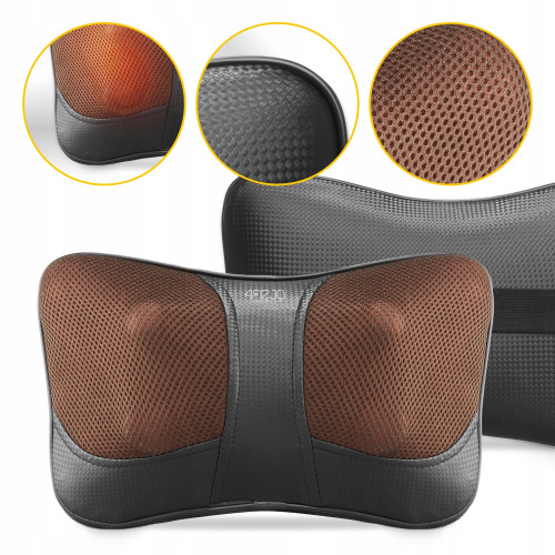 Массажная подушка  4FIZJO Shiatsu Ultra+ Brown - фото №10